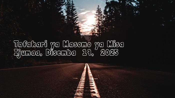 Ijumaa, Disemba  19,  2025