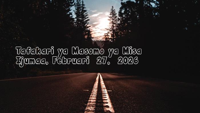 Ijumaa, Februari  27,  2026