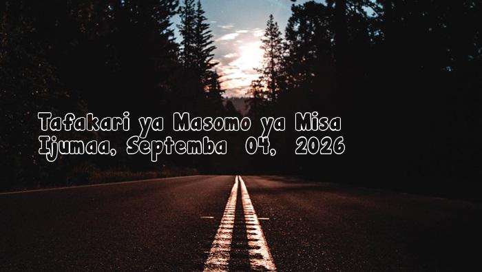 Ijumaa, Septemba  04,  2026