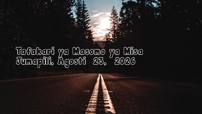 Jumapili, Agosti  23,  2026
