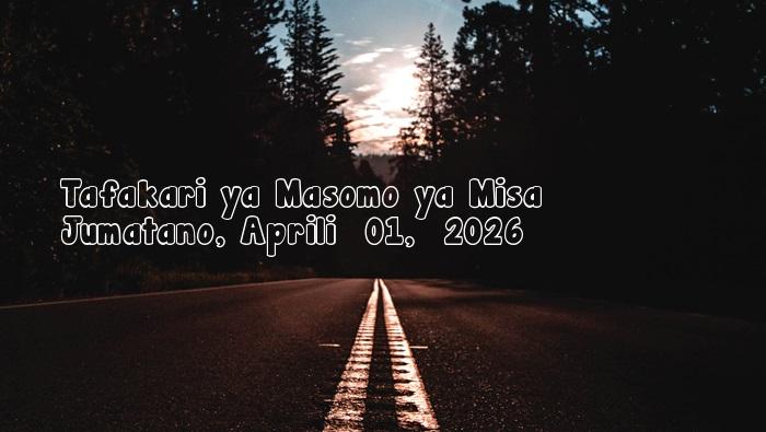Jumatano, Aprili  01,  2026