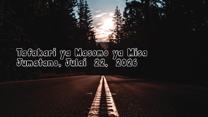 Jumatano, Julai  22,  2026