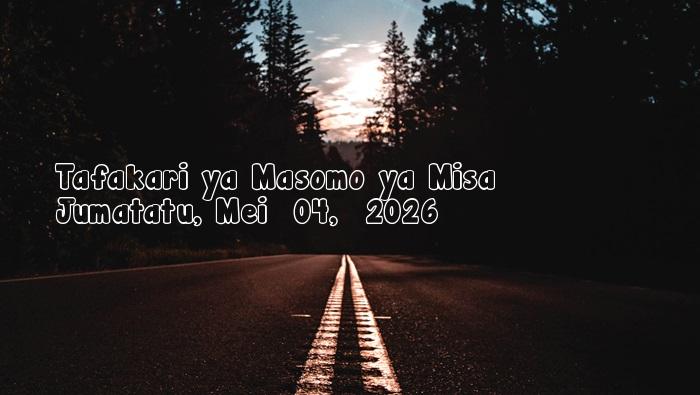 Jumatatu, Mei  04,  2026